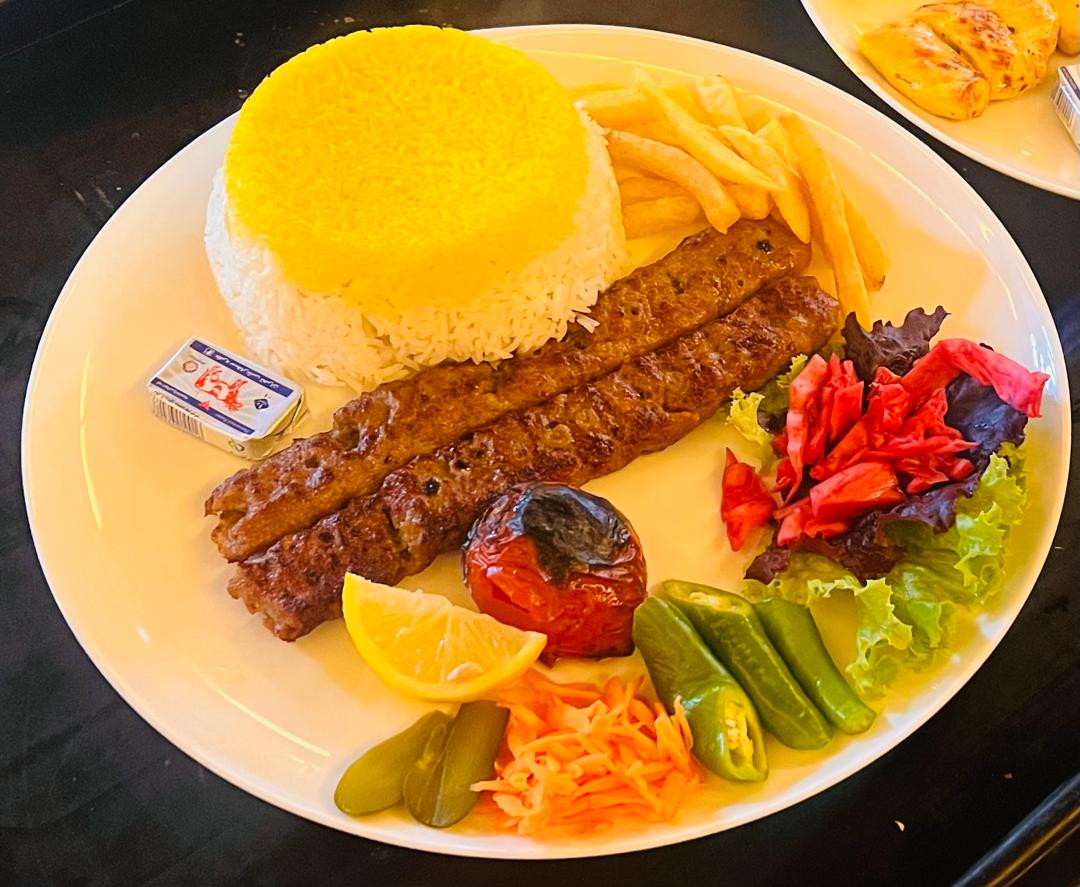 چلو کباب کوبیده دوسیخ ۳۰۰ گرمی